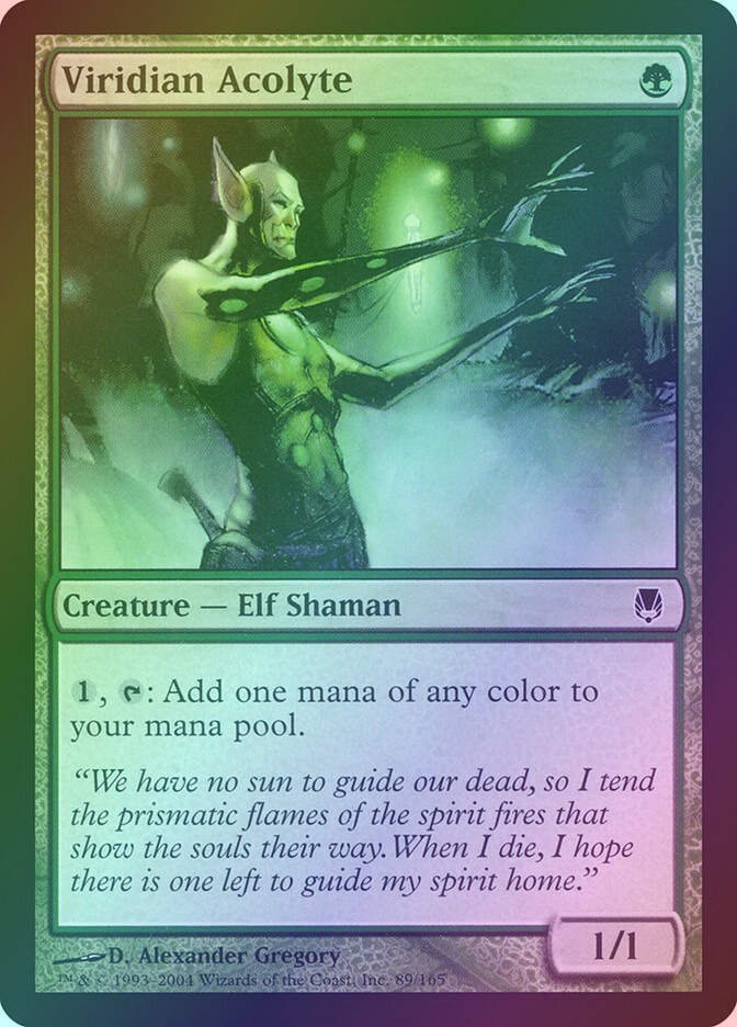 Viridian Acolyte (DST) (89) / Foil