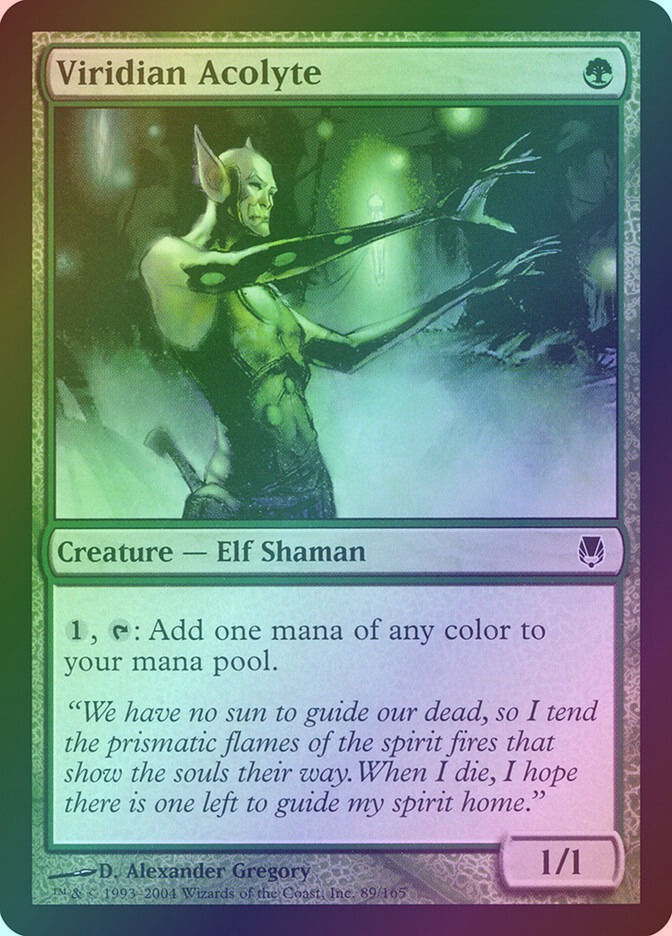 Viridian Acolyte (DST) (89) / Foil