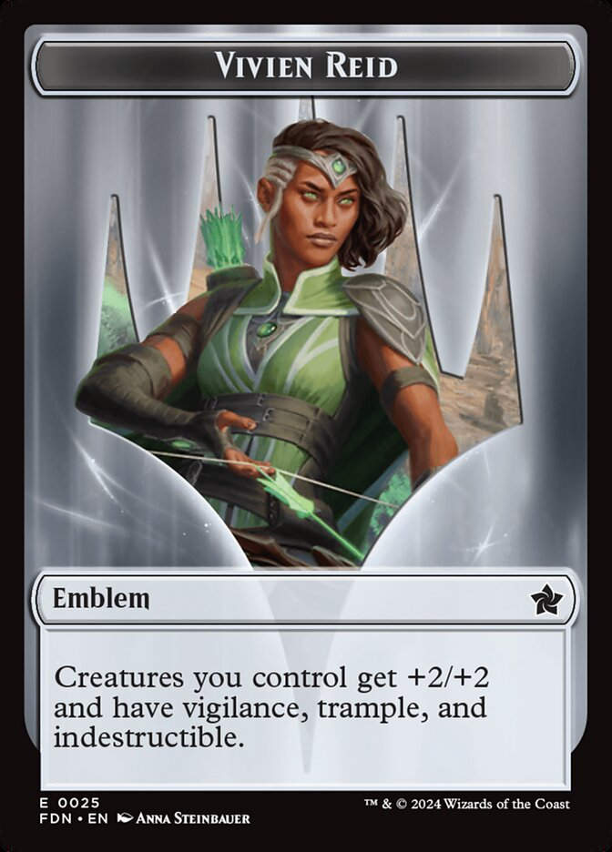 Vivien Reid Emblem // Elf Warrior (TFDN) (25 // 19)