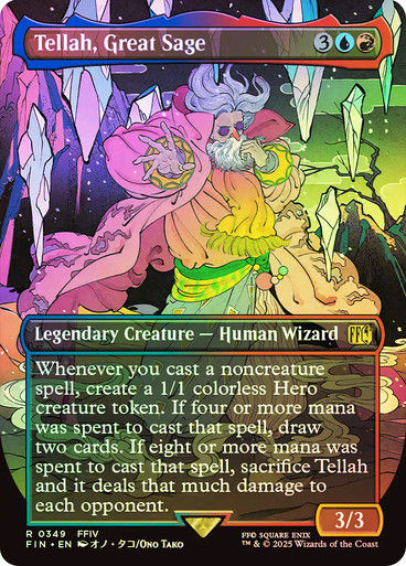 Tellah, Great Sage (FIN) (349) / Borderless / Foil