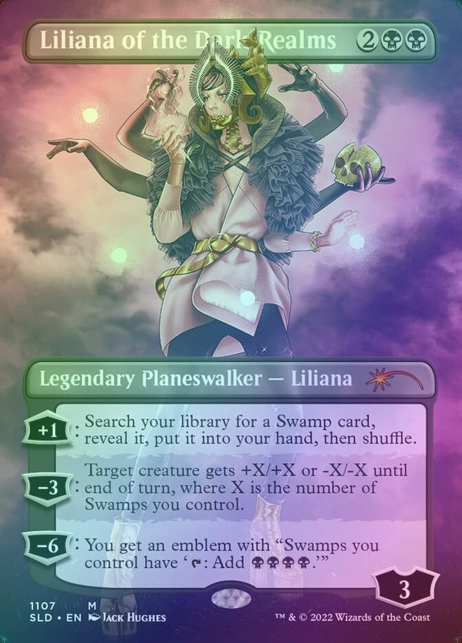 Liliana of the Dark Realms (SLD) (1107) / Borderless / Foil