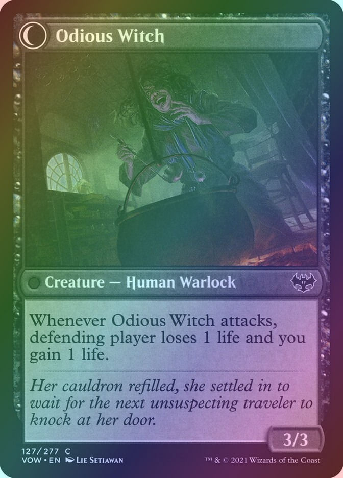 Ragged Recluse // Odious Witch (VOW) (127) / Foil — cara 2 de 2
