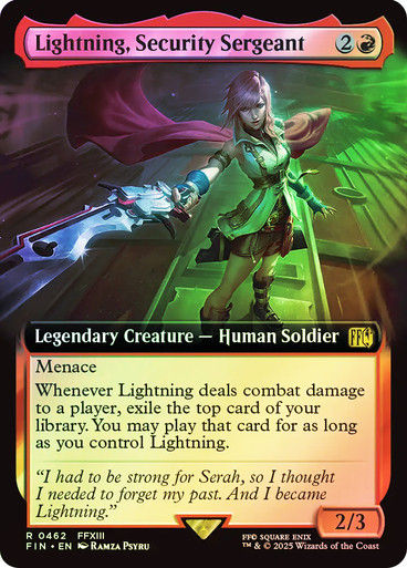 Lightning, Security Sergeant (FIN) (462) / Extended Art / Foil