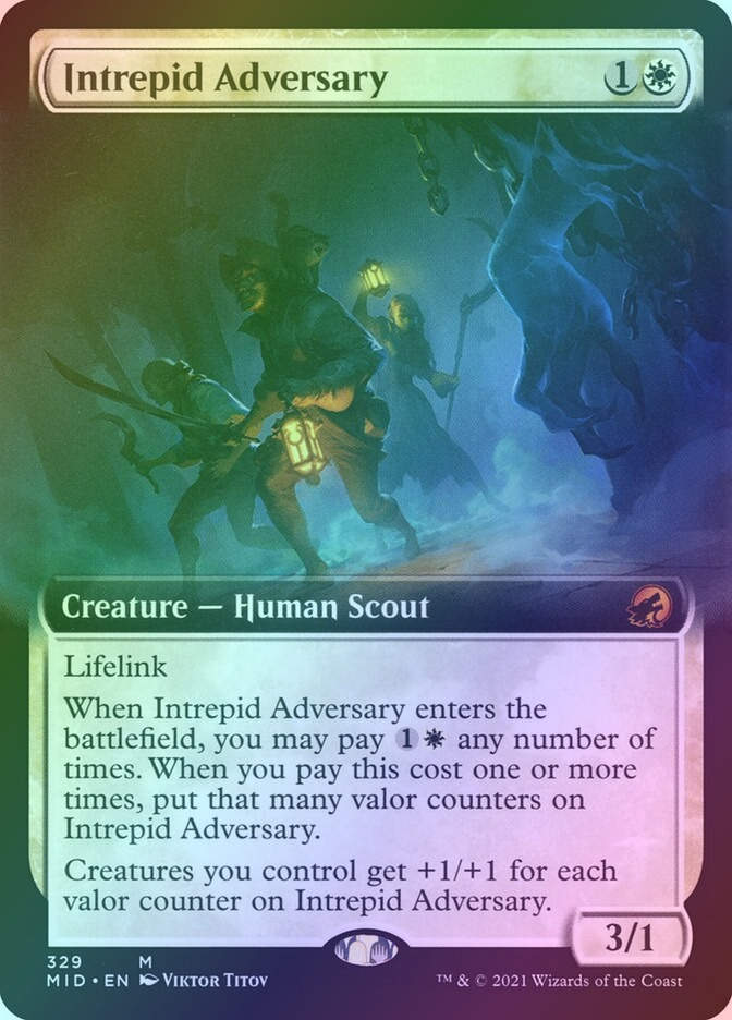 Intrepid Adversary (MID) (329) / Extended Art / Foil