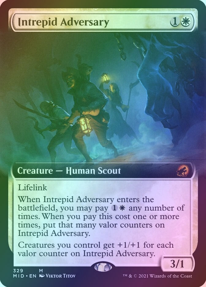 Intrepid Adversary (MID) (329) / Extended Art / Foil
