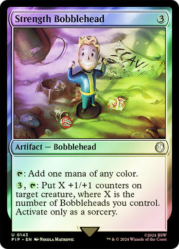 Strength Bobblehead (pip) (143) / Foil