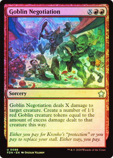 Goblin Negotiation (FDN) (88) / Foil