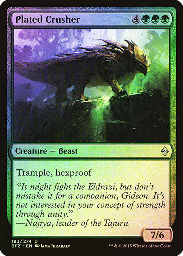 Plated Crusher (BFZ) (183) / Foil