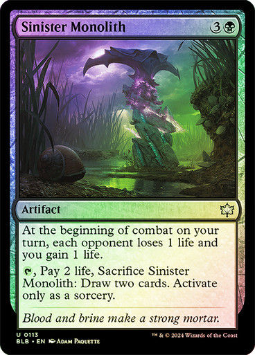 Sinister Monolith (blb) (113) / Foil