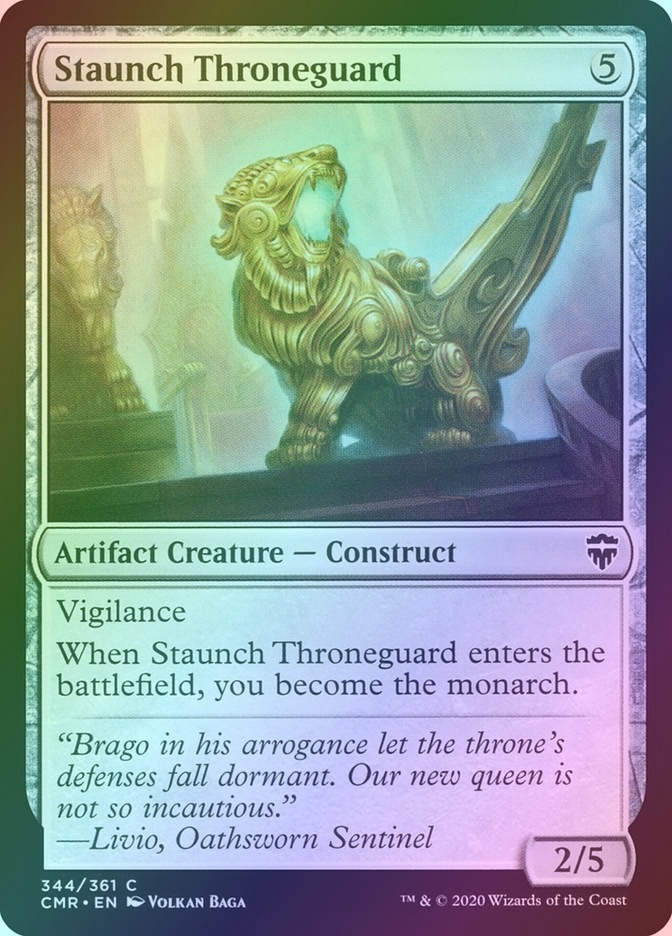 Staunch Throneguard (CMR) (344) / Foil