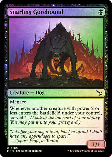 Snarling Gorehound (mkm) (105) / Foil