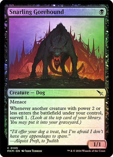 Snarling Gorehound (mkm) (105) / Foil