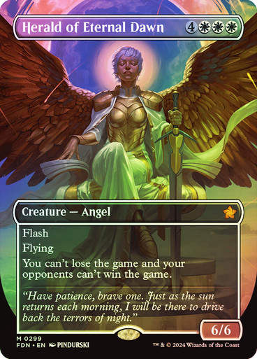 Herald of Eternal Dawn (FDN) (299) / Foil / Borderless