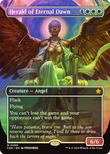 Herald of Eternal Dawn (FDN) (299) / Foil / Borderless