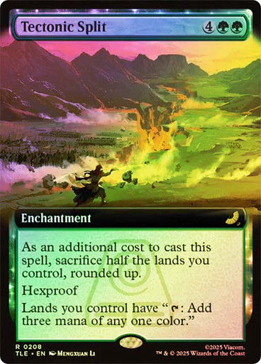 Tectonic Split (TLE) (208) / Extended Art / Foil