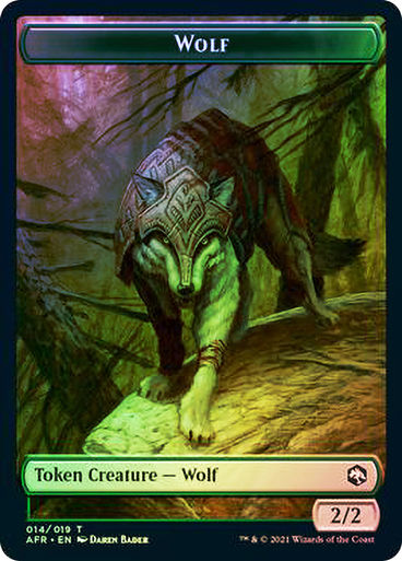 Token (Vecna// Wolf) (TAFR) / Foil — cara 2 de 2