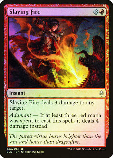 Slaying Fire (ELD) (143) / Foil