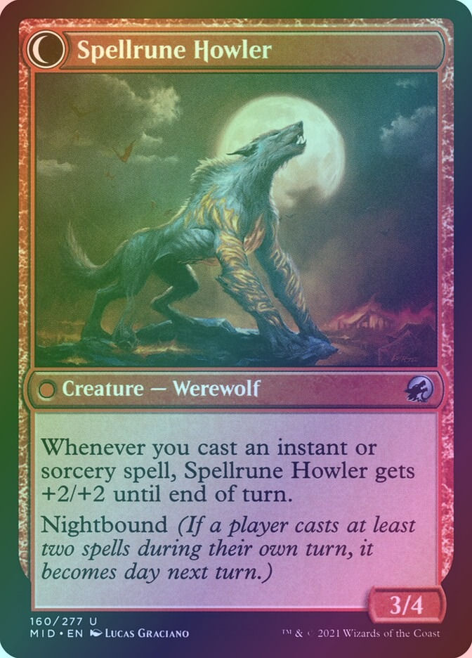 Spellrune Painter // Spellrune Howler (MID) (160) / Foil — cara 2 de 2