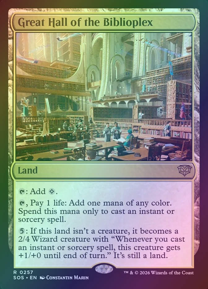 Great Hall of the Biblioplex (SOS) (257) / Foil