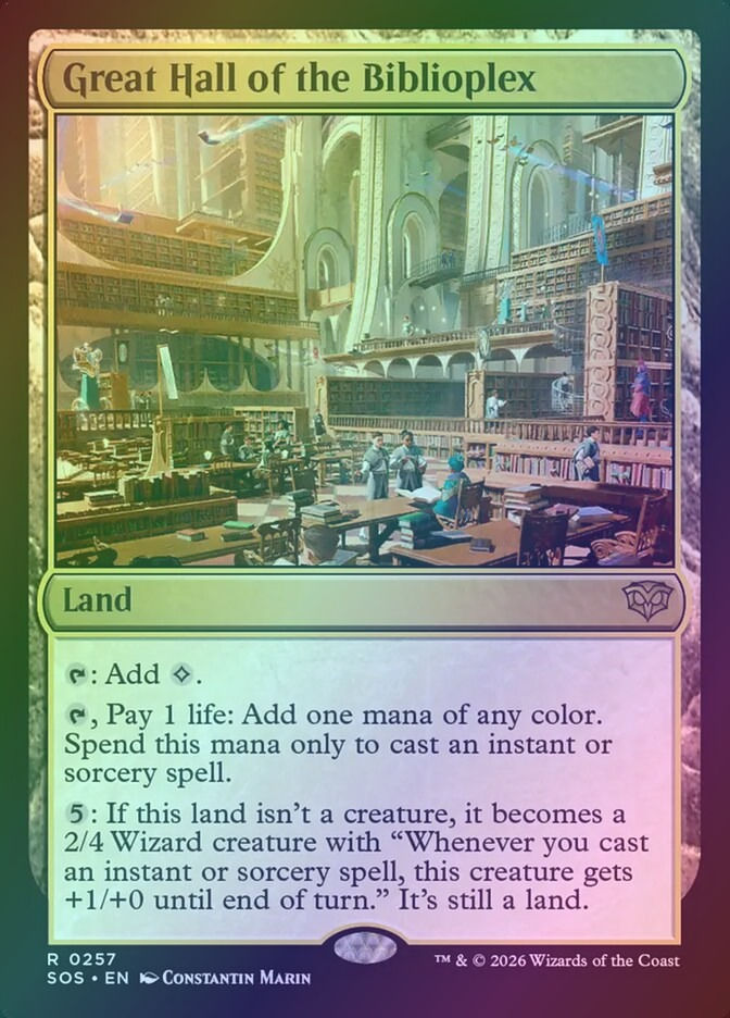 Great Hall of the Biblioplex (SOS) (257) / Foil