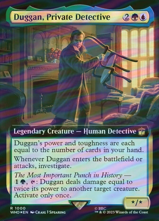 Duggan, Private Detective (WHO) (1000) / Extended Art / Surge Foil