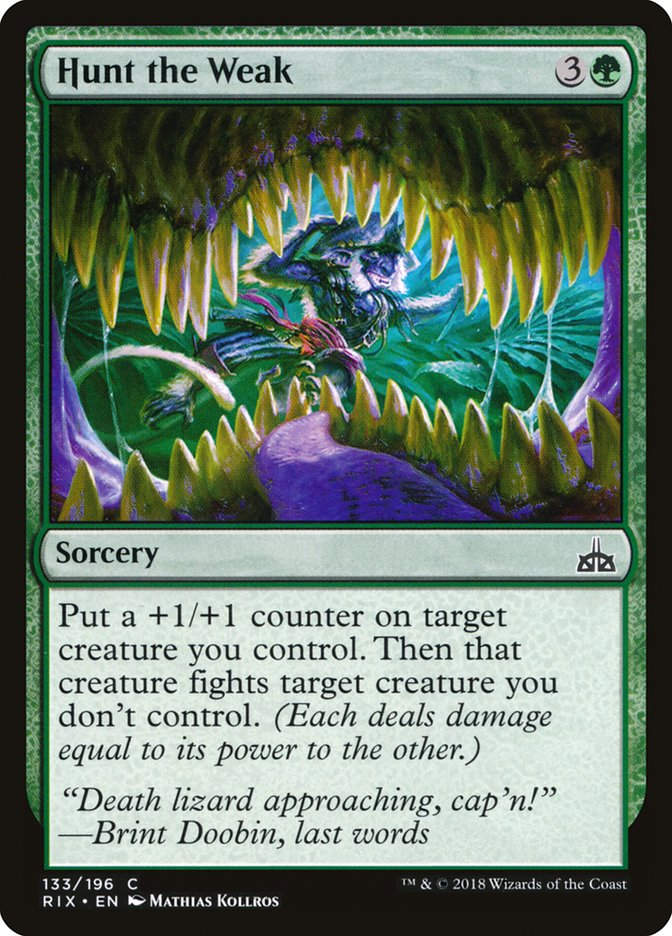 Hunt the Weak (RIX) (133)