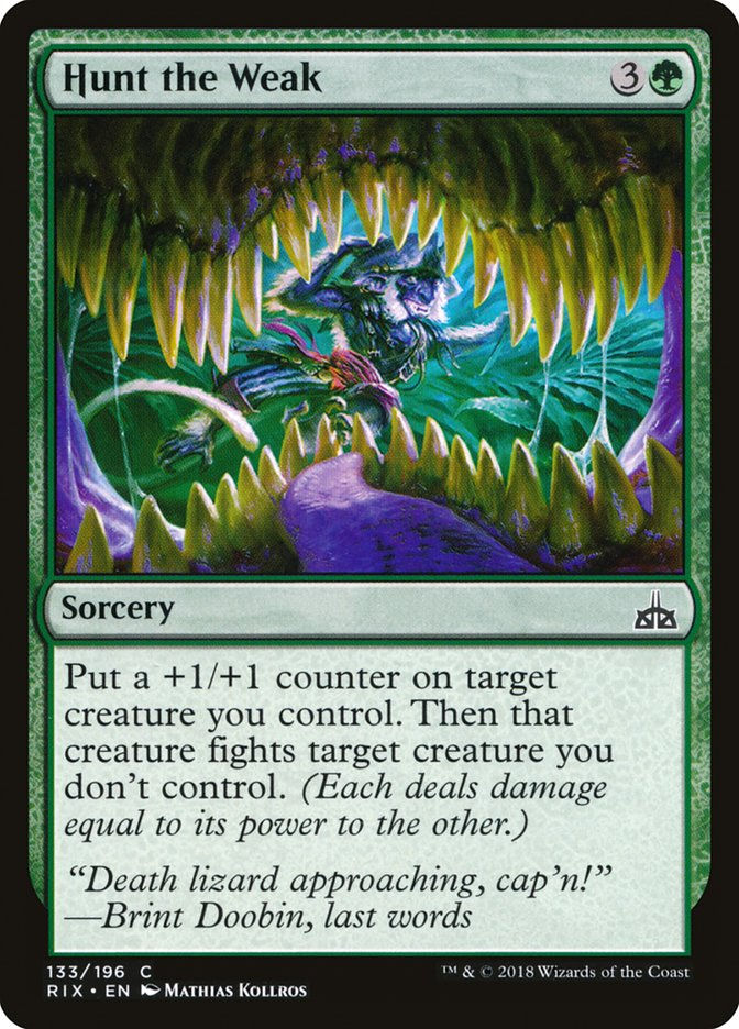 Hunt the Weak (RIX) (133)