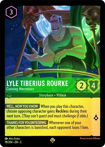 Lyle Tiberius Rourke - Cunning Mercenary (LOR_ITI) / Foil