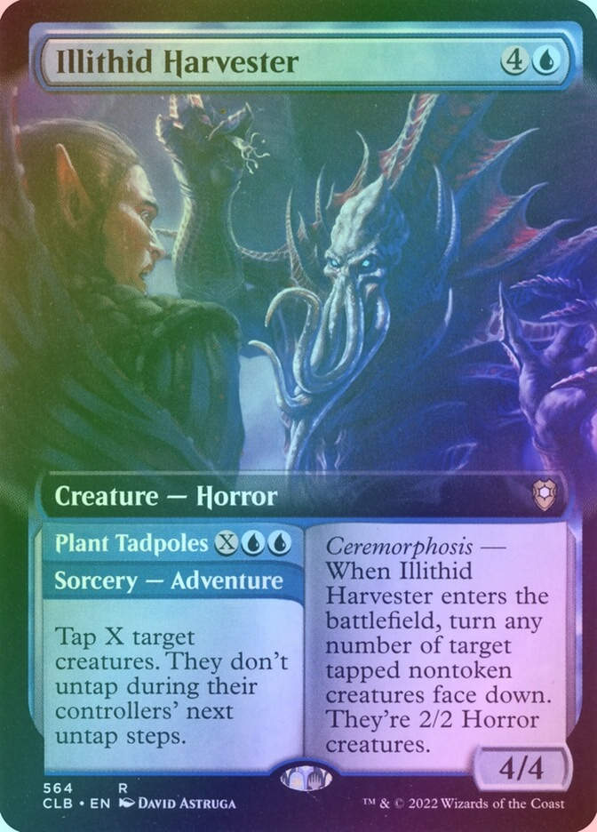 Illithid Harvester // Plant Tadpoles (CLB) (564) / Extended Art / Foil
