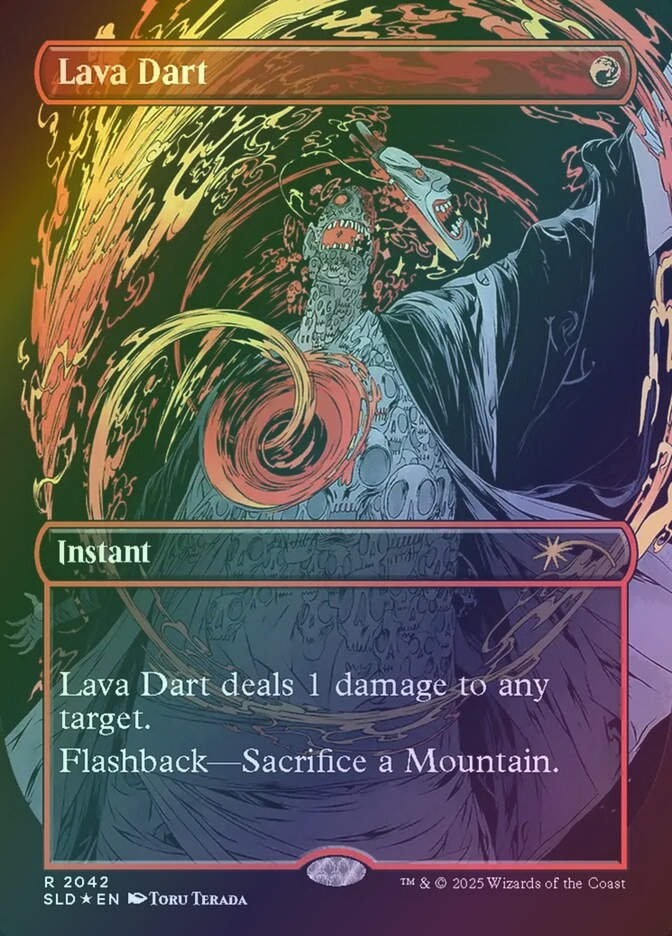 Lava Dart (SLD) (2042) / Borderless / Raised Foil