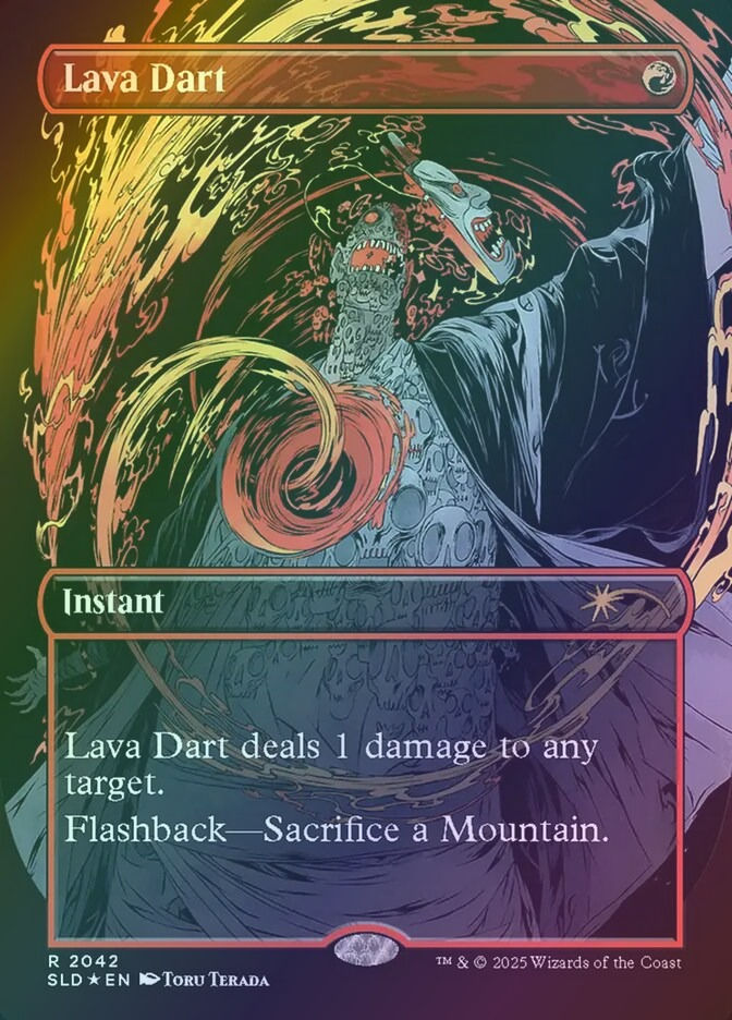 Lava Dart (SLD) (2042) / Borderless / Raised Foil