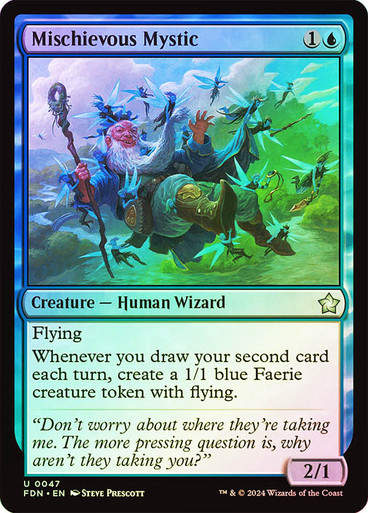 Mischievous Mystic (FDN) (47) / Foil