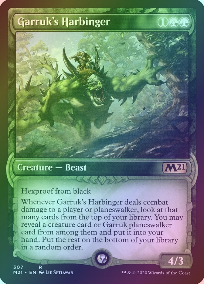 Garruk's Harbinger (M21) (307) / Showcase / Foil