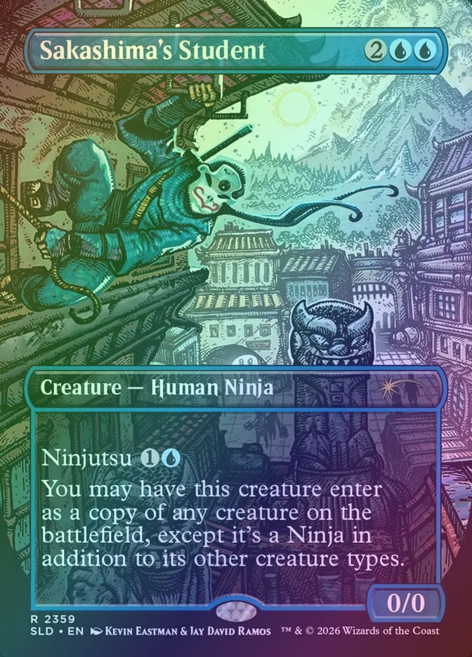 Sakashima's Student (SLD) (2359) / Borderless / Foil