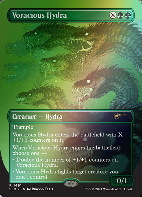 Voracious Hydra (SLD) (1491★) / Foil / Borderless