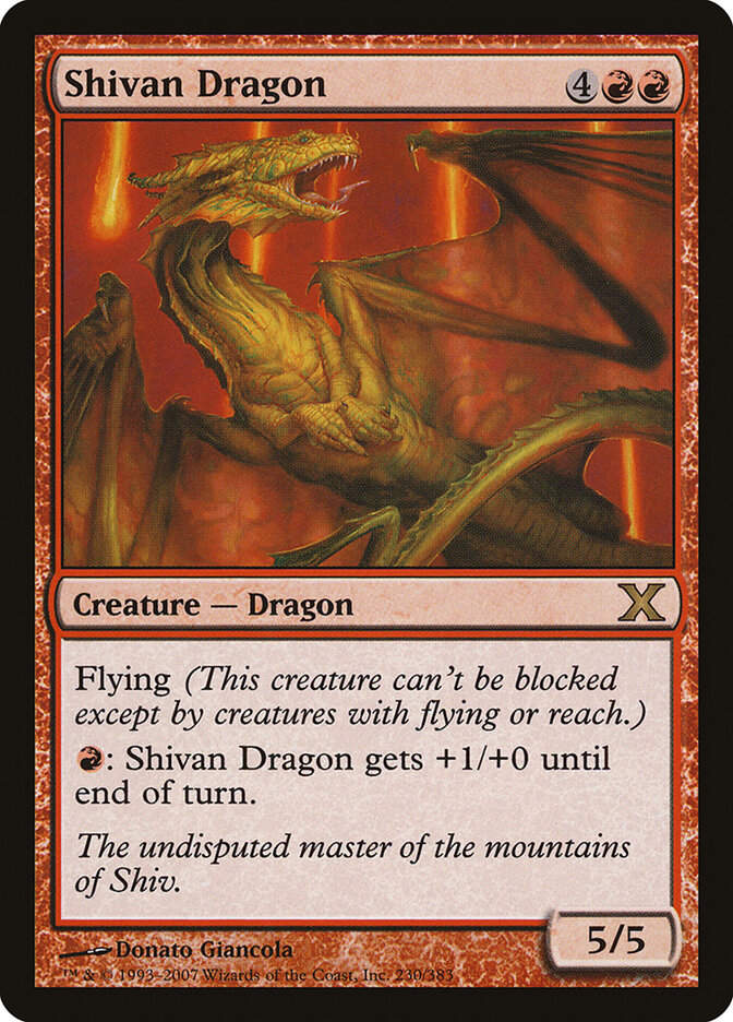 Shivan Dragon (10E) (230)