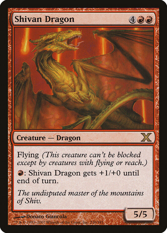 Shivan Dragon (10E) (230)