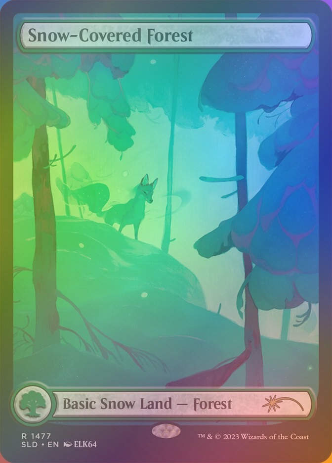 Snow-Covered Forest (SLD) (1477★) / Rainbow Foil