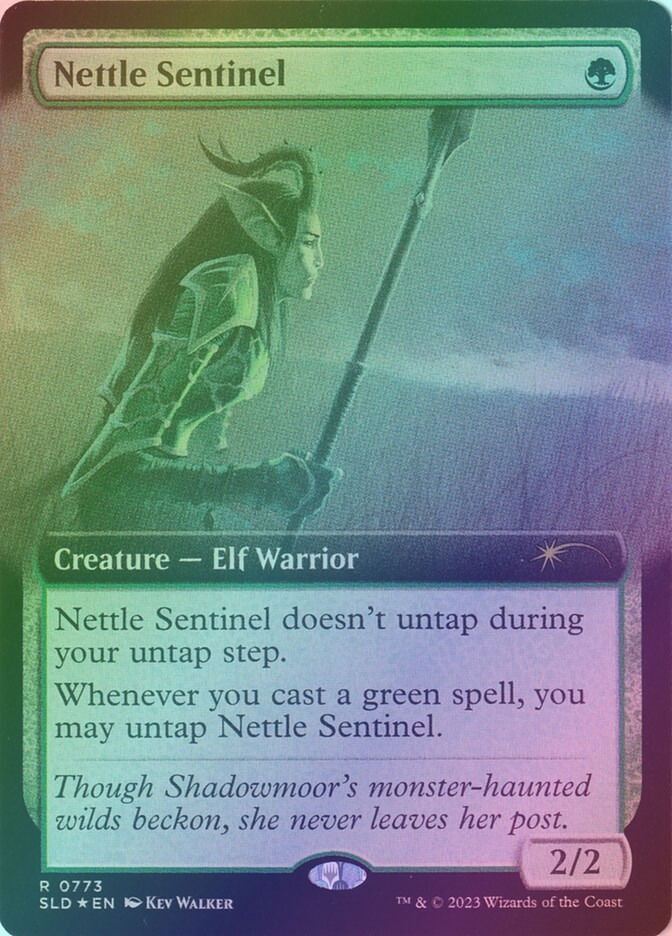 Nettle Sentinel (SLD) (773) / Extended Art / Foil
