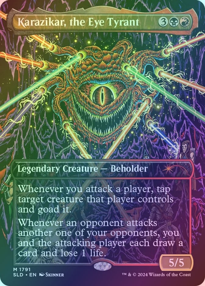 Karazikar, the Eye Tyrant (SLD) (1791) / Borderless / Foil