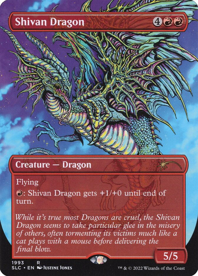 Shivan Dragon (SLC) (1993) / Borderless