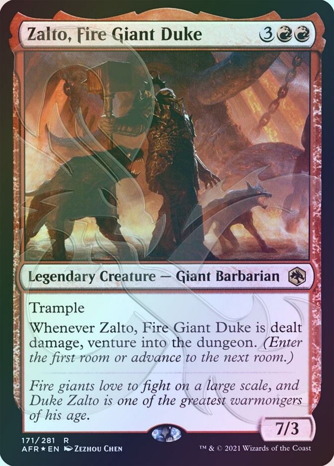 Zalto, Fire Giant Duke (PAFR) (171a) / Embossed Foil