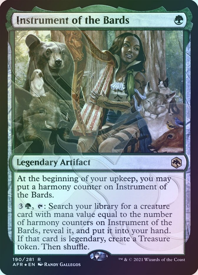 Instrument of the Bards (PAFR) (190a) / Embossed Foil