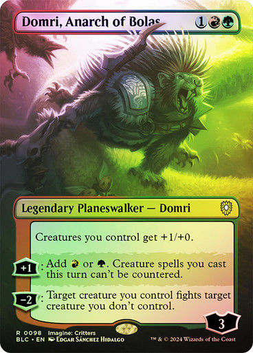 Domri, Anarch of Bolas (blc) (98) / Borderless Foil