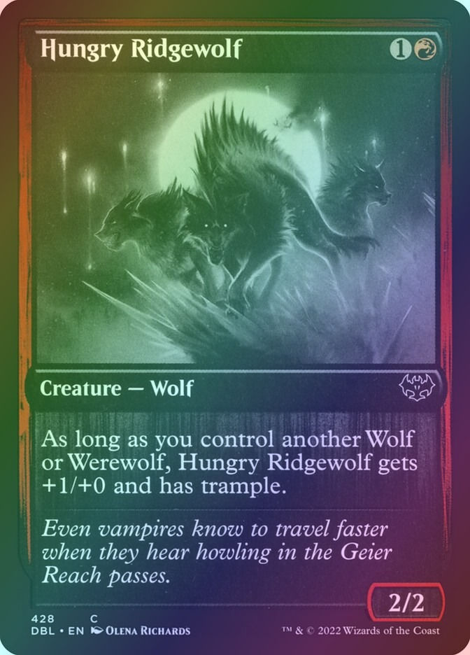 Hungry Ridgewolf (DBL) (428) / Foil