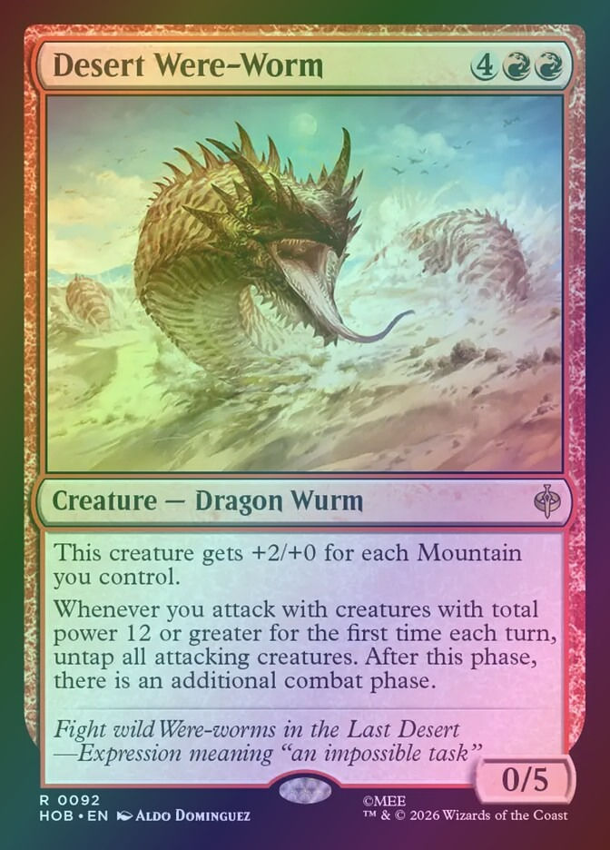 Desert Were-Worm (HOB) (92) / Foil