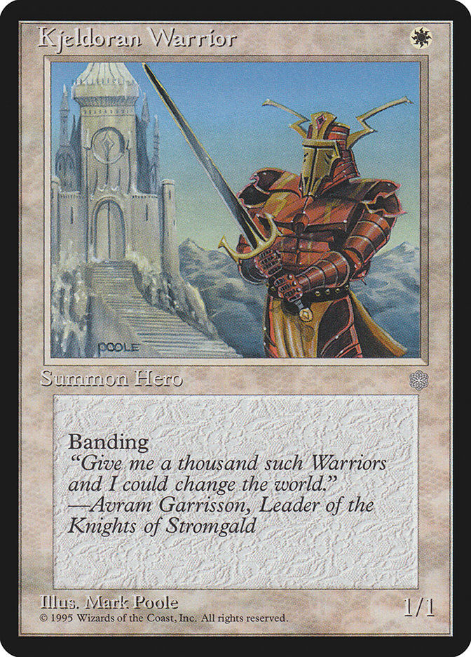 Kjeldoran Warrior (ice)