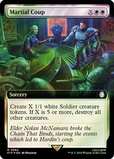 Martial Coup (pip) (982) / Extended Surge Foil