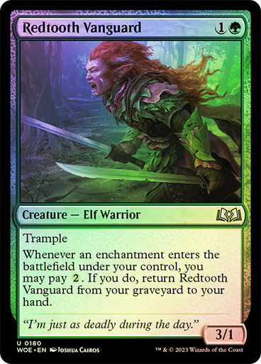 Redtooth Vanguard (woe) / Foil