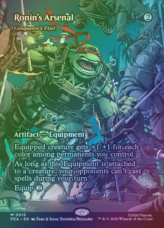 Conqueror's Flail (PZA) (15) / Borderless / Foil